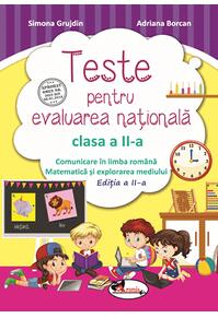 Copertă produs Teste pentru evaluarea națională clasa a II-a. Comunicare &icirc;n limba rom&acirc;nă + Matematică și explorarea mediului