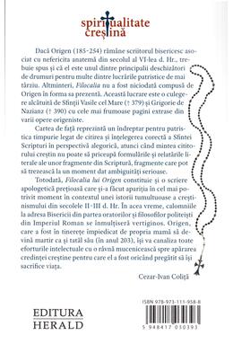 Copertă produs Filocalia lui Origen