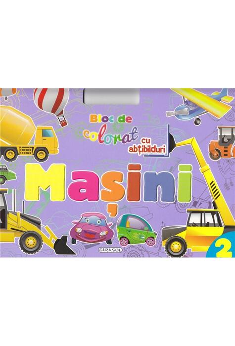 Copertă produs Mașini 2. Bloc de colorat cu abțibilduri
