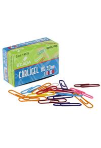 Copertă produs Set 100 agrafe metalice ECADA, 33 mm, Multicolor