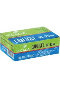 Copertă produs Set 100 agrafe zincate ECADA, 33 mm