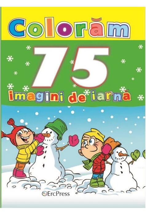 Copertă produs Colorăm 75 imagini de iarnă