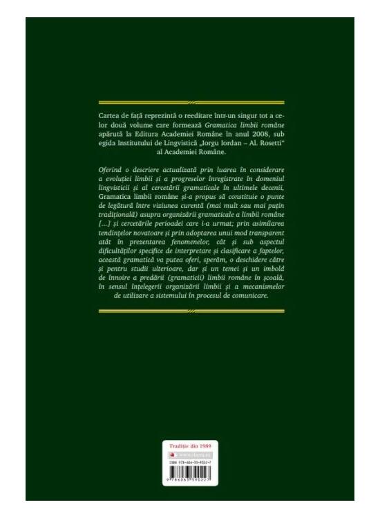 Copertă produs Gramatica limbii rom&acirc;ne - gallery big 2