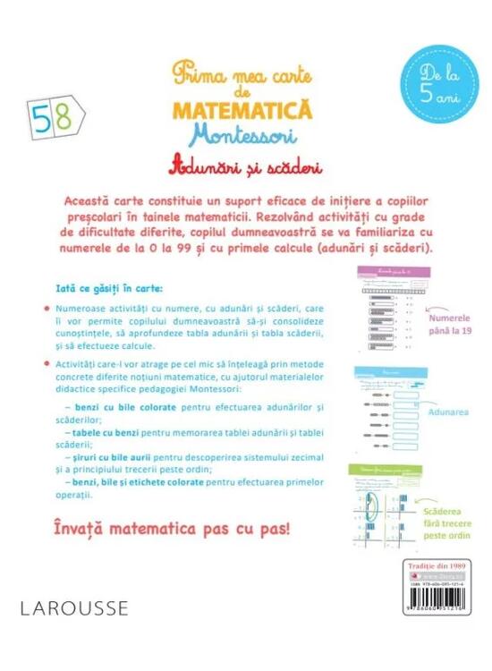 Copertă produs Prima mea carte de matematică Montessori - gallery big 2