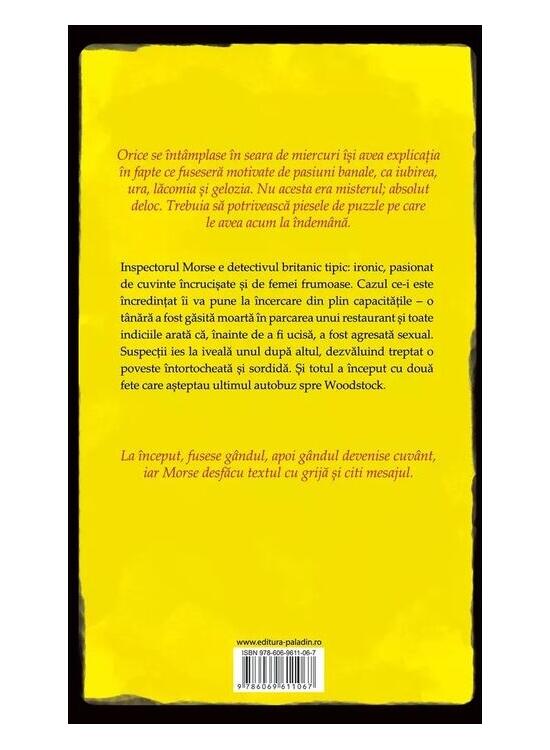 Copertă produs Ultima cursă spre Woodstock. Inspector Morse (Vol. 1) - PB - gallery big 2