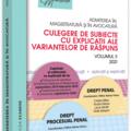 Copertă produs Admiterea &icirc;n magistratură și &icirc;n avocatură. Culegere de subiecte cu explicații ale variantelor de răspuns. Drept penal, Drept procesual penal (Vol. 2) - 2021 - gallery small 