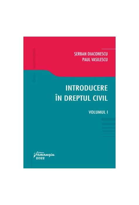 Copertă produs Introducere &icirc;n dreptul civil (Vol. 1)