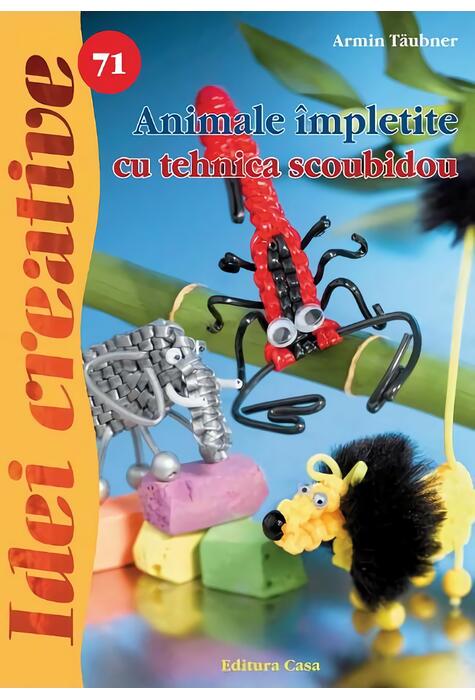 Copertă produs Animale &icirc;mpletite cu tehnica scoubidou.  Idei creative 71