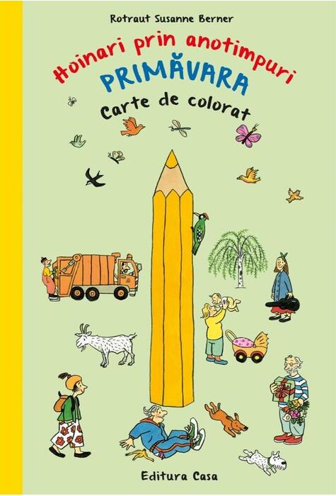 Copertă produs Carte de colorat - Hoinari prin anotimpuri. Primăvara