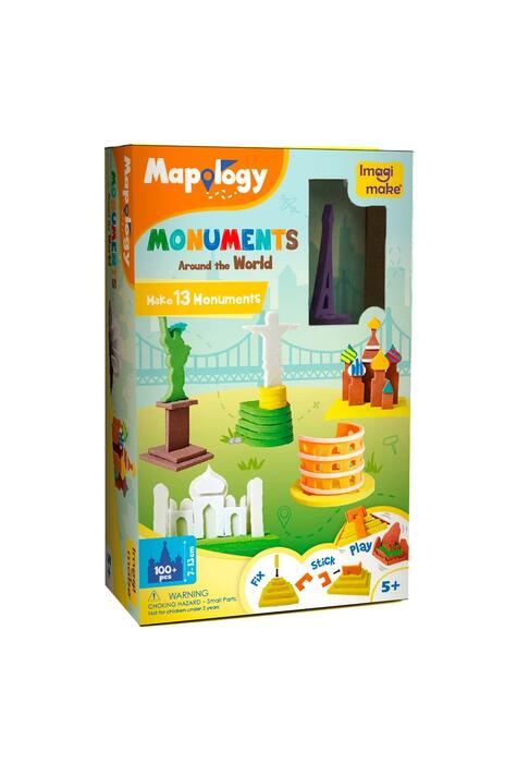 Copertă produs Puzzle 3D Mapology cu monumente din jurul lumii