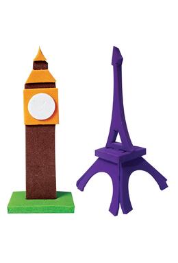 Copertă produs Puzzle 3D Mapology cu monumente din jurul lumii