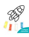 Copertă produs Set creativ Imagimake Floximos, stickere pentru fereastră - Rachetă - thumb 3