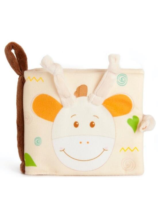 Copertă produs Carte de pluș cu activități Tedsy Girafă, 10 cm - gallery big 2