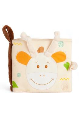 Copertă produs Carte de pluș cu activități Tedsy Girafă, 10 cm