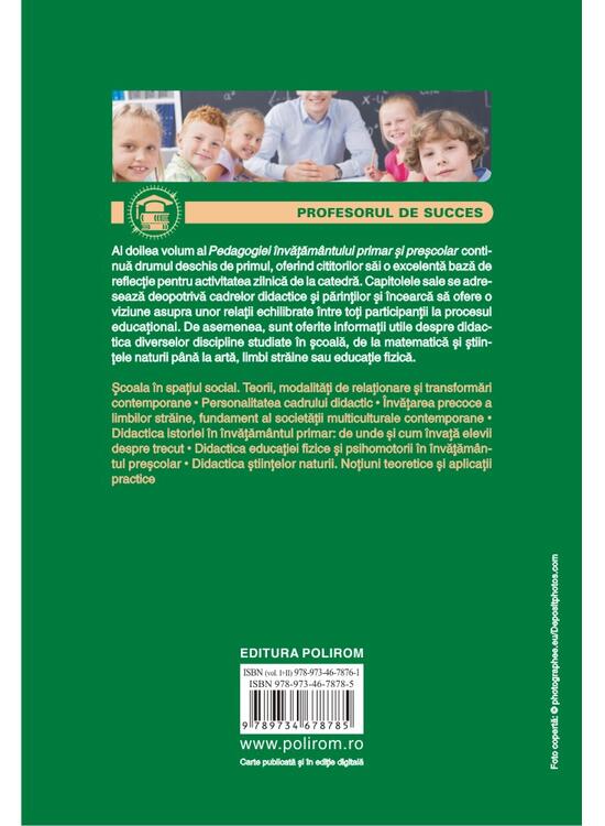 Copertă produs Pedagogia &icirc;nvățăm&acirc;ntului primar și preșcolar (Vol. 2) - gallery big 2