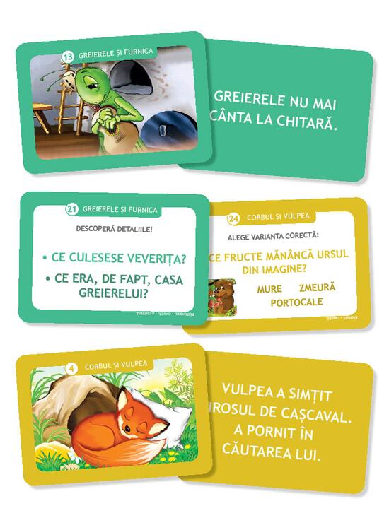 Copertă produs Greierele și furnica &bull; Corbul și vulpea - gallery big 2