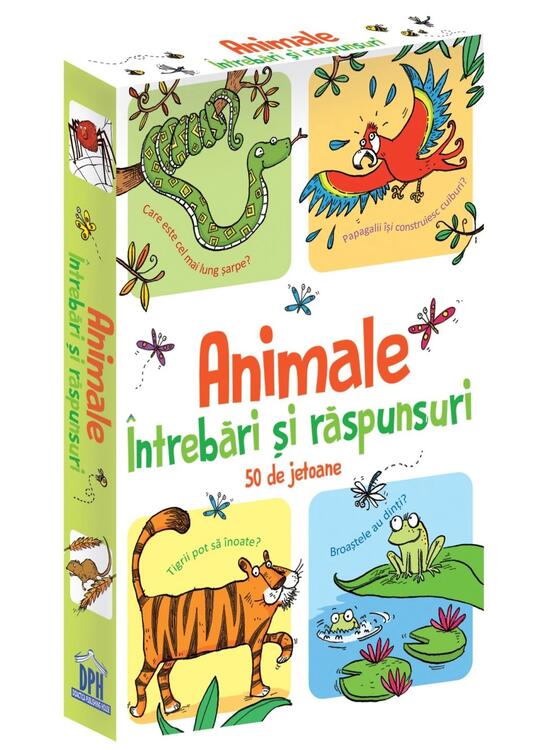 Copertă produs Animale. &Icirc;ntrebări și răspunsuri. 50 de jetoane - gallery big 1