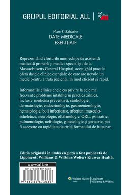 Copertă produs Date medicale esențiale