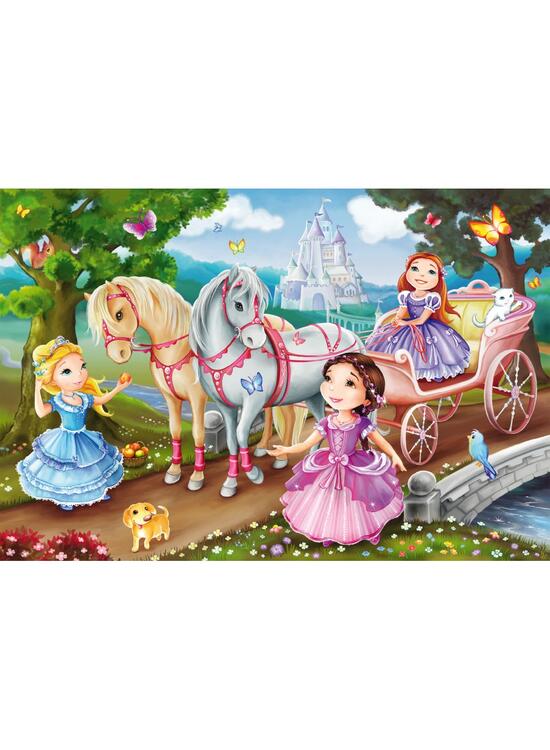Copertă produs Puzzle Schmidt: Prințese din basme, set de 3 puzzle-uri x 24 piese + cadou: poster - gallery big 2