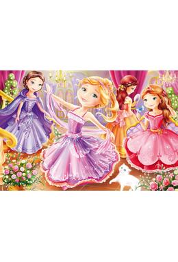 Copertă produs Puzzle Schmidt: Prințese din basme, set de 3 puzzle-uri x 24 piese + cadou: poster