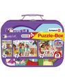 Copertă produs Puzzle-Box Schmidt: Schleich - Horse Club, set de 2 puzzle-uri x 100 piese și 2 puzzle-uri x 60 piese + bonus: cufăr metalic - thumb 1