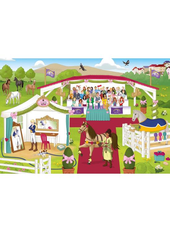 Copertă produs Puzzle-Box Schmidt: Schleich - Horse Club, set de 2 puzzle-uri x 100 piese și 2 puzzle-uri x 60 piese + bonus: cufăr metalic - gallery big 3