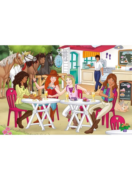 Copertă produs Puzzle-Box Schmidt: Schleich - Horse Club, set de 2 puzzle-uri x 100 piese și 2 puzzle-uri x 60 piese + bonus: cufăr metalic - gallery big 4