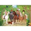 Copertă produs Puzzle-Box Schmidt: Schleich - Horse Club, set de 2 puzzle-uri x 100 piese și 2 puzzle-uri x 60 piese + bonus: cufăr metalic - gallery small 