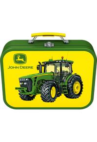 Copertă produs Puzzle-Box Schmidt: John Deere, set de 2 puzzle-uri x 100 piese și 2 puzzle-uri x 60 piese + bonus: cufăr metalic