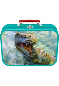 Copertă produs Puzzle-Box Schmidt: Dinozauri, set de 2 puzzle-uri x 100 piese și 2 puzzle-uri x 60 piese + bonus: cufăr metalic