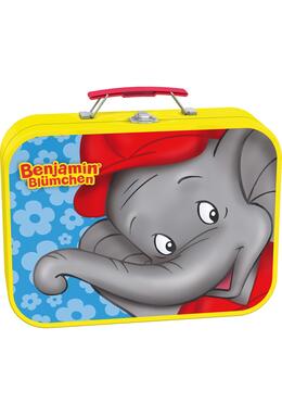 Copertă produs Puzzle-Box Schmidt: Benjamin Bl&uuml;mchen - Elefantul Benjamin, set de 2 puzzle-uri x 48 piese și 2 puzzle-uri x 26 piese + bonus: cufăr metalic