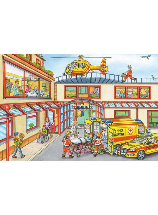 Copertă produs Puzzle Schmidt: Pompierii și poliția, set de 3 puzzle-uri x 24 piese + cadou: poster - gallery big 3