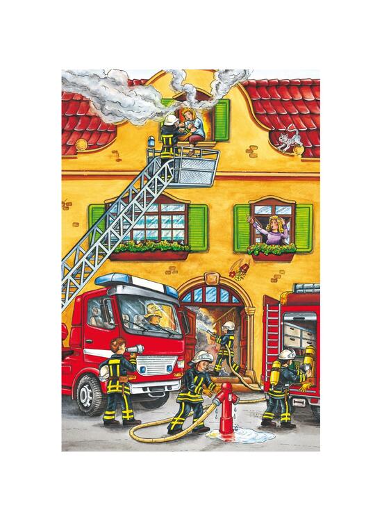 Copertă produs Puzzle Schmidt: Pompierii și poliția, set de 3 puzzle-uri x 24 piese + cadou: poster - gallery big 4