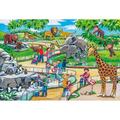 Copertă produs Puzzle Schmidt: O zi la grădina zoologică, set de 3 puzzle-uri x 24 piese + cadou: poster - gallery small 