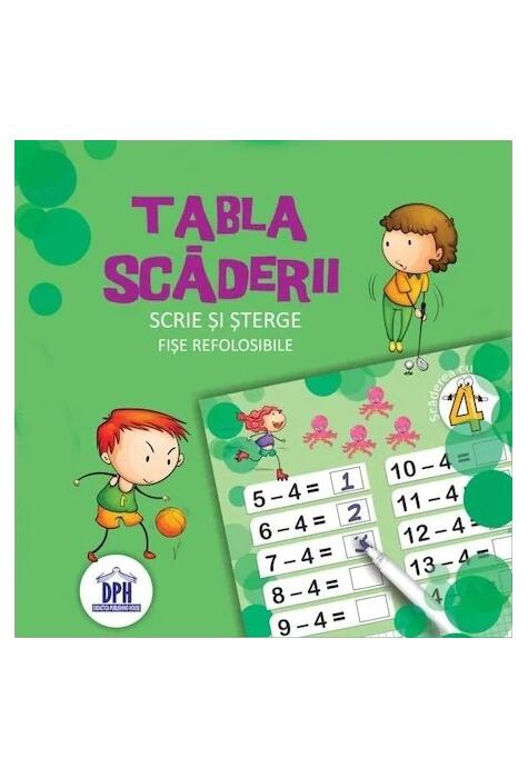 Copertă produs Tabla scăderii cu carioca