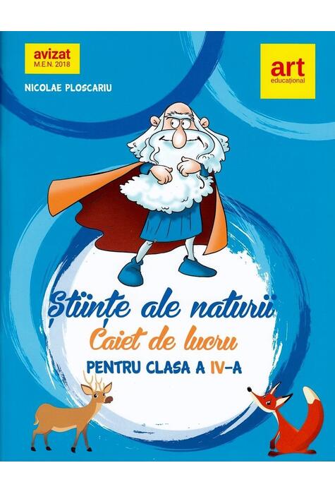 Copertă produs Științe ale naturii. Caiet de lucru. Clasa a IV-a