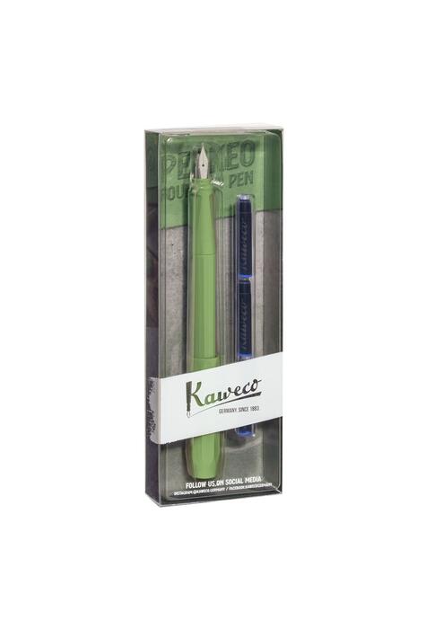 Copertă produs Pachet Stilou Kaweco Perkeo Jungle Green M, 3 rezerve