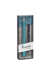 Copertă produs Pachet Stilou Kaweco Perkeo Breezy Teal F, 3 rezerve