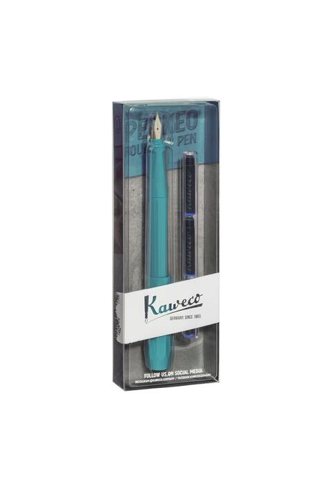 Copertă produs Pachet Stilou Kaweco Perkeo Breezy Teal F, 3 rezerve
