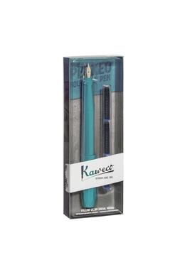 Copertă produs Pachet Stilou Kaweco Perkeo Breezy Teal F, 3 rezerve