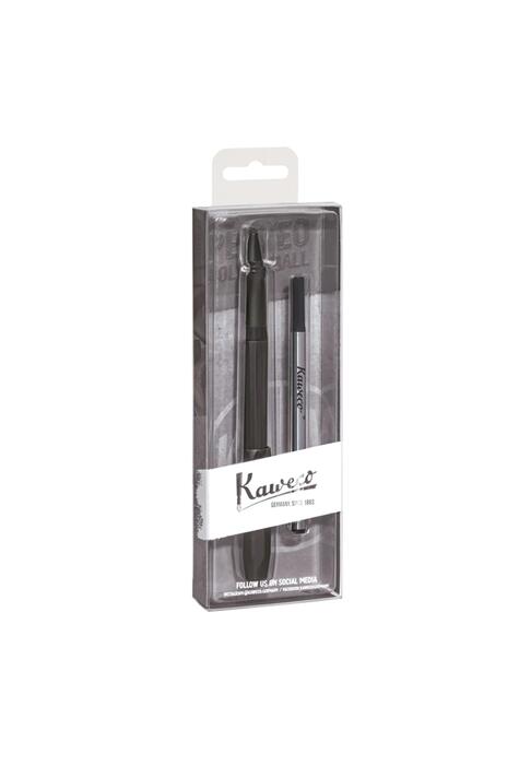 Copertă produs Pachet Roller Kaweco Perkeo All Black, cu rezervă