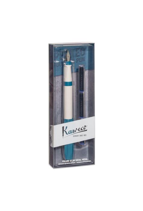Copertă produs Pachet Stilou Kaweco Perkeo Old Chambray M, 3 rezerve