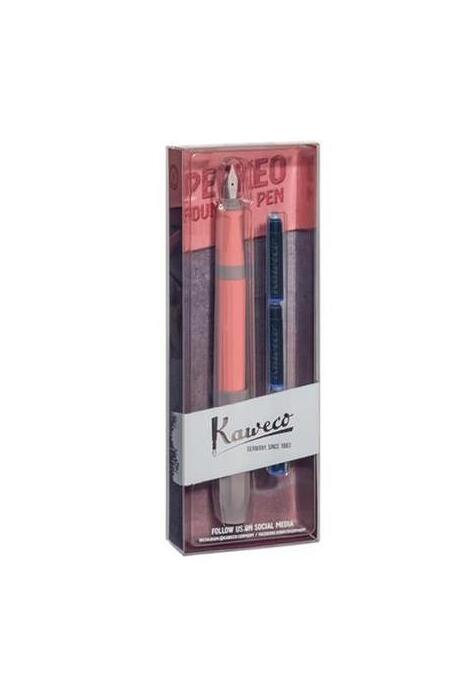 Copertă produs Pachet Stilou Kaweco Perkeo Cotton Candy F, 3 rezerve
