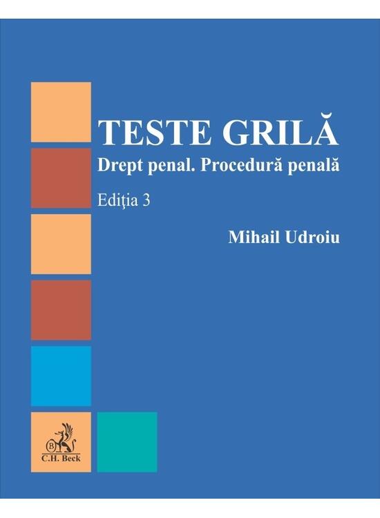 Copertă produs Teste grilă. Drept penal. Procedură penală. Ediția 3 - gallery big 1