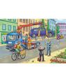 Copertă produs Puzzle Schmidt: Mașină gunoi, remorcher și măturator, set de 3 puzzle-uri x 24 piese + cadou: poster - thumb 2