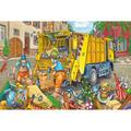 Copertă produs Puzzle Schmidt: Mașină gunoi, remorcher și măturator, set de 3 puzzle-uri x 24 piese + cadou: poster - gallery small 