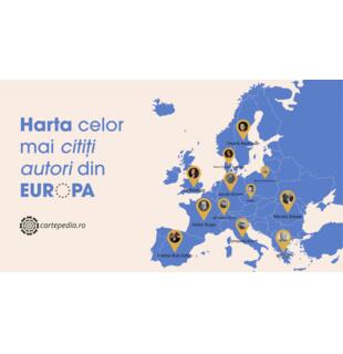 Harta celor mai citiți scriitori din Europa- #TOP12