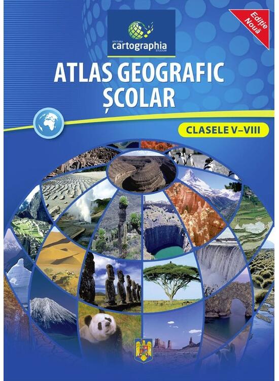 Copertă produs Atlas geografic şcolar (clasele V-VIII) - gallery big 1