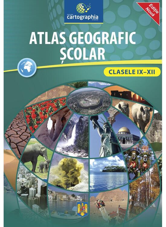 Copertă produs Atlas geografic şcolar (clasele IX-XII) - gallery big 1