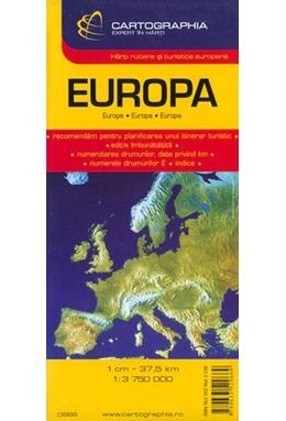 Copertă produs Hartă rutieră Europa